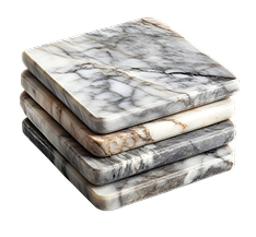 Marble stacks on top of each other